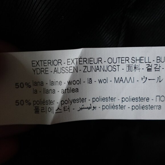 ZARA Long Double -Breasted Boucle Blazer Jacket Green Wool blend - Picture 4 of 10